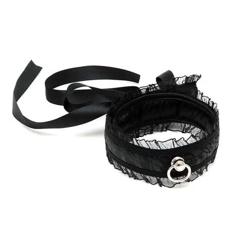 Satin Look Black Collar with o Ring - Save 30% - with o - Fast Shipping - Sale United Kingdom Stoke-on-trent