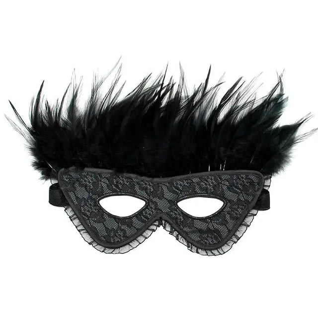 Satin Look Feather Mask - Save 25% - Fast Shipping - Sale United Kingdom Stoke-on-trent