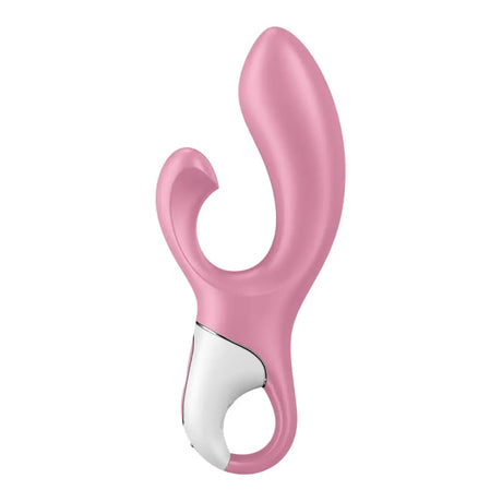 Satisfyer Air Pump Bunny 2 - Light Red - Save 10% - Fast Shipping - Vibrator United Kingdom Stoke-on-trent