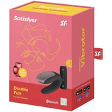 Satisfyer App Enabled Double Fun - Black - Save 10% - Fast Shipping - Vibrator United Kingdom Stoke-on-trent