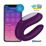 Satisfyer App Enabled Double Joy - Lilac - Save 15% - Fast Shipping - Sale United Kingdom Stoke-on-trent