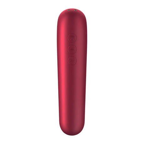 Satisfyer Dual Love App-controlled Air Pulse & Vibration Sex Toy – Red - Save 20% - App-enabled Clitoral Suction - Vibrator United Kingdom