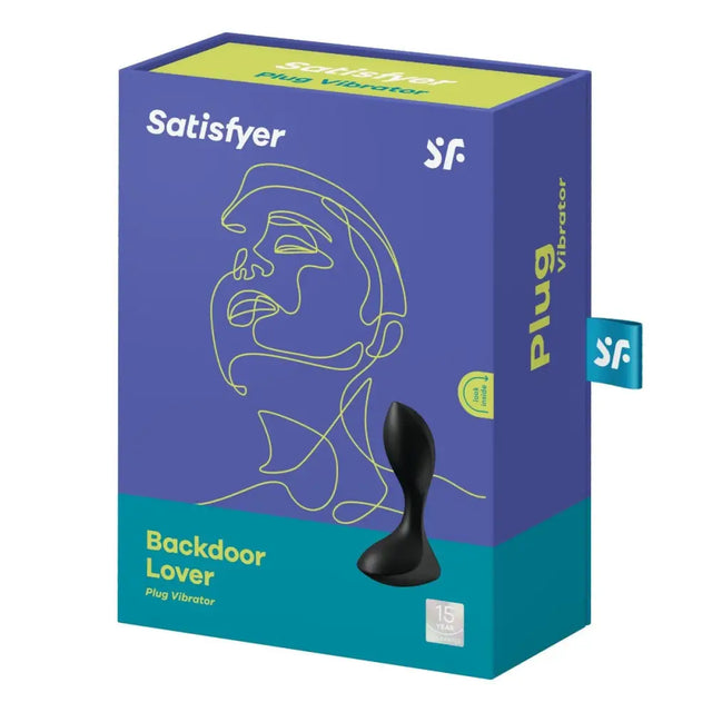 Satisfyer Backdoor Lover - Plug Vibrator - Black - Save 5% - Fast Shipping - Anal Dildos United Kingdom Stoke-on-trent