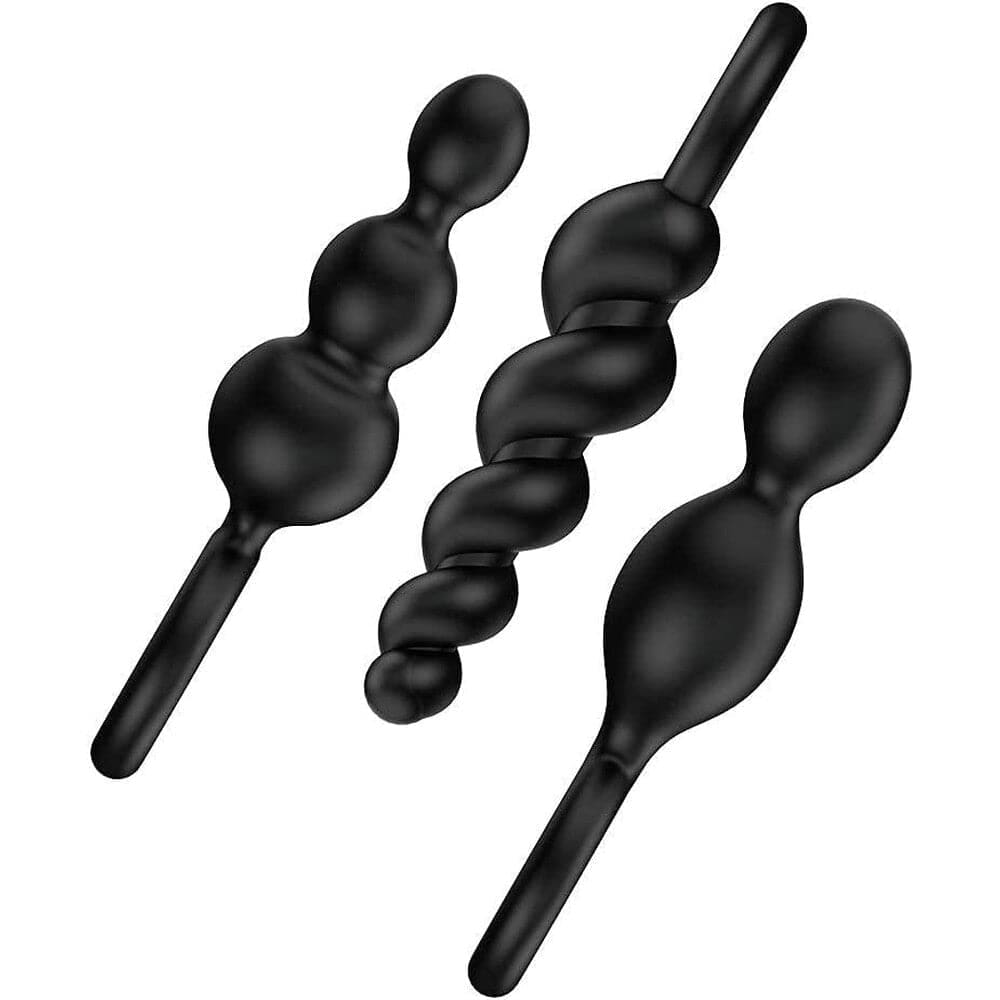 Satisfyer Booty Call Set of 3 Black Anal Plugs - Save 30% - Sale