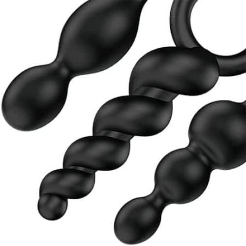 Satisfyer Booty Call Set of 3 Black Anal Plugs - Save 30% - Sale