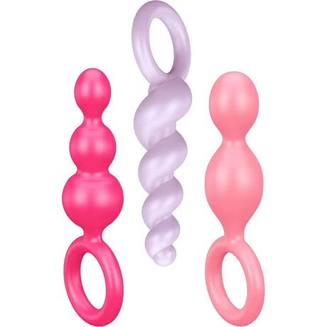 Satisfyer Booty Call Set of 3 Multicolour Anal Plugs - Save 30% - of - Fast Shipping - Sale United Kingdom Stoke-on-trent