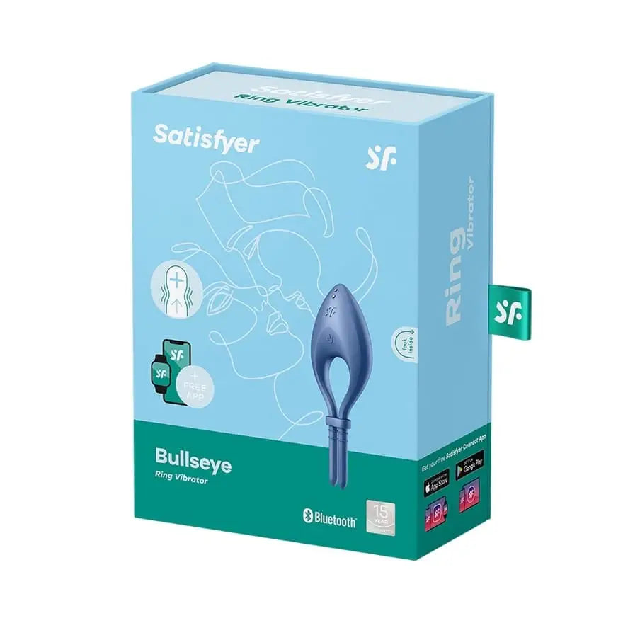 Satisfyer Bullseye Ring Vibrator Blue - Sex Toys - Save 25% - Blue - Fast Shipping - Sale United Kingdom Stoke-on-trent