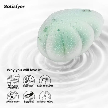 Satisfyer Cloud Dancer - Mint - Save 40% - 20% - Fast Shipping - Vibrator United Kingdom Stoke-on-trent