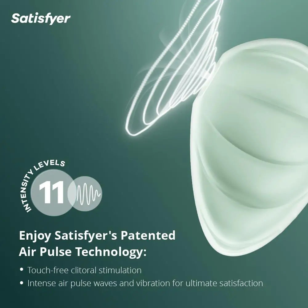 Satisfyer Cloud Dancer - Mint - Save 40% - 20% - Fast Shipping - Vibrator United Kingdom Stoke-on-trent