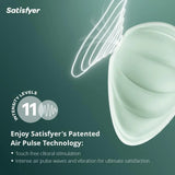 Satisfyer Cloud Dancer - Mint - Save 40% - 20% - Fast Shipping - Vibrator United Kingdom Stoke-on-trent