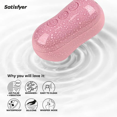 Satisfyer Cotton Candy Light Red – Air Pulse & Vibration Clitoral Sex Toy - Toys - Save 25% - Vibrator United Kingdom Stoke-on-trent