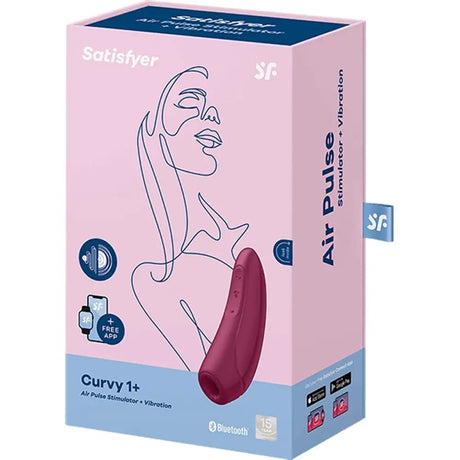 Satisfyer Curvy 1 + Stimulator Rose - Sex Toys - Save 30% - 1 + Fast Shipping - Vibrator United Kingdom Stoke-on-trent
