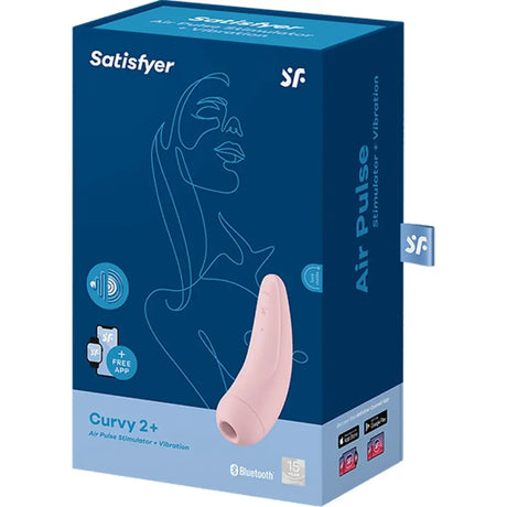 Satisfyer Curvy 2 + Stimulator Pink - Sex Toys - Save 30% - 2 + Fast Shipping - Vibrator United Kingdom Stoke-on-trent