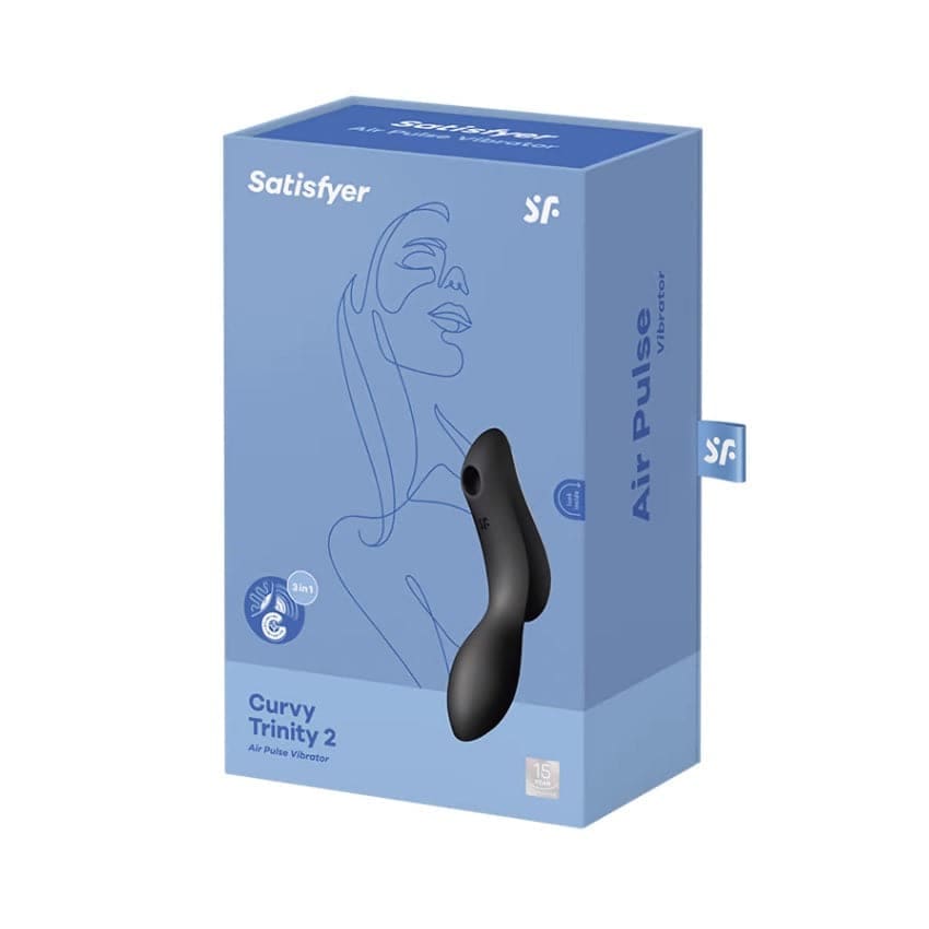 Satisfyer Curvy Trinity 2 Vibrator Black - Sex Toys - Save 20%