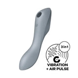 Satisfyer Curvy Trinity 3 - Grey - Save 10% - Grey - Fast Shipping - Vibrator United Kingdom Stoke-on-trent