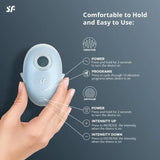 Satisfyer Cutie Ghost Blue Air Pulse & Vibration Clitoral Sex Toy - Save 15% - – - Vibrator United Kingdom Stoke-on-trent