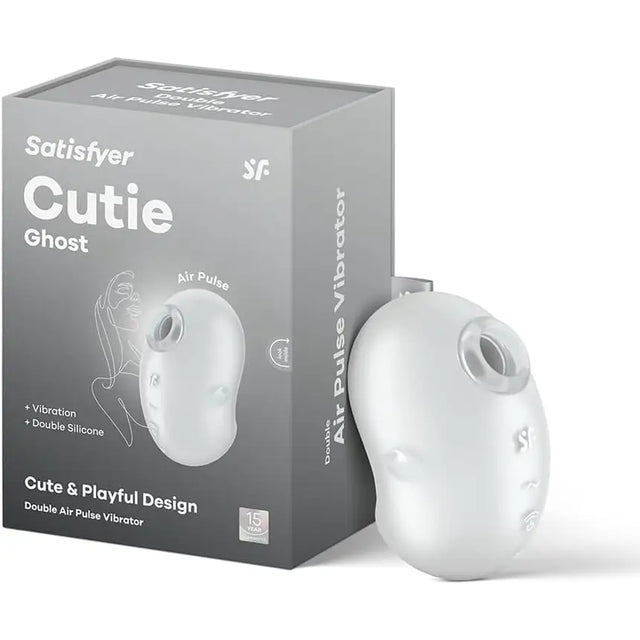 Satisfyer Cutie Ghost White Air Pulse Clitoral Sex Toy with Vibration - Save 30% - Stimulation - Vibrator United Kingdom Stoke-on-trent