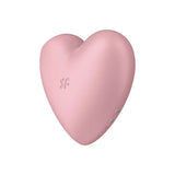 Satisfyer Cutie Heart Double Air Pulse Vibrator Light Red - Sex Toys - Save 30% - Fast - United Kingdom Stoke-on-trent