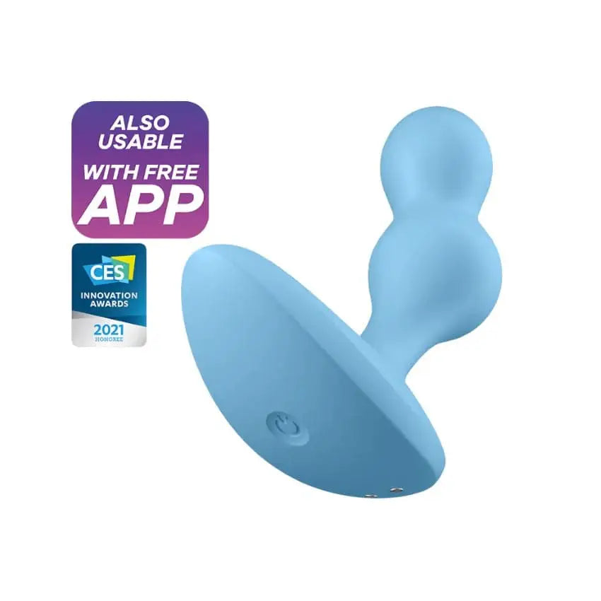 Satisfyer Deep Diver Connect App Vibrating Plug Blue - Sex Toys - Save 30% - Fast Shipping - Anal Vibrators United Kingdom Stoke-on-trent