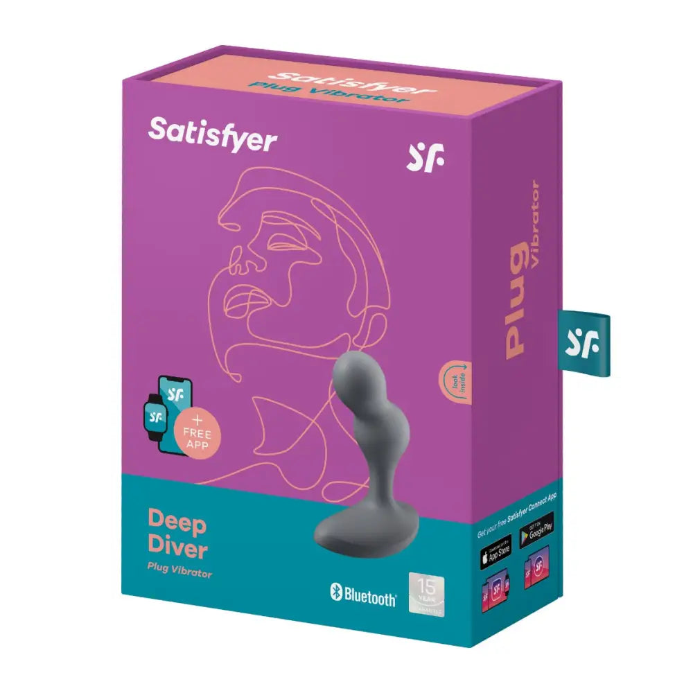 Satisfyer Deep Diver - Dark Grey - Save 5% - Fast Shipping - Anal Dildos United Kingdom Stoke-on-trent