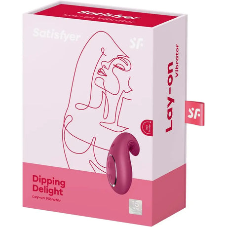 Satisfyer Dipping Delight - Berry - Save 20% - Fast Shipping - Vibrator United Kingdom Stoke-on-trent