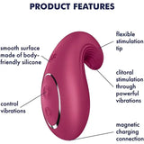 Satisfyer Dipping Delight - Berry - Save 20% - Fast Shipping - Vibrator United Kingdom Stoke-on-trent