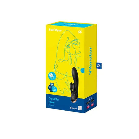 Satisfyer Double Flex Vibrator Black - Sex Toys - Save 25% - Fast Shipping - United Kingdom Stoke-on-trent
