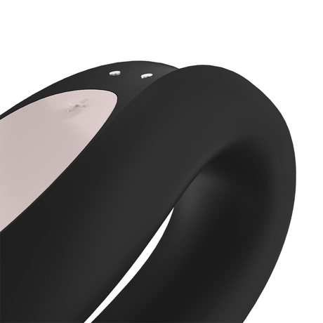 Satisfyer Double Joy Vibrator Black - Sex Toys - Save 25%