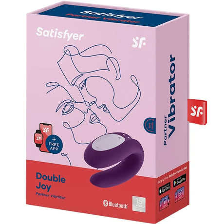 Satisfyer Double Joy Vibrator Violet - Sex Toys - Save 30% - Fast Shipping - United Kingdom Stoke-on-trent
