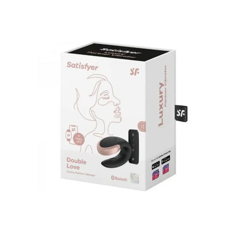 Satisfyer Double Love Black - Save 10% - Fast Shipping - Vibrator United Kingdom Stoke-on-trent