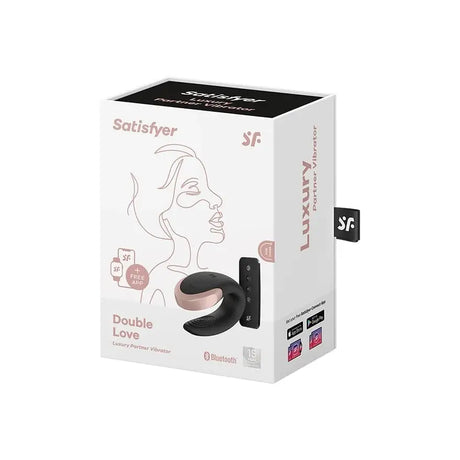 Satisfyer Double Love Partner Vibrator with Remote Control Black - Sex Toys - Save 25% - with - United Kingdom Stoke-on-trent