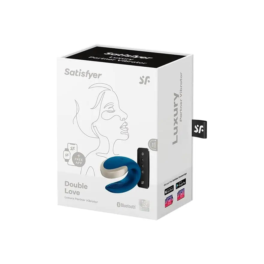Satisfyer Double Love Partner Vibrator with Remote Control Blue - Sex Toys - Save 30% - with - United Kingdom Stoke-on-trent