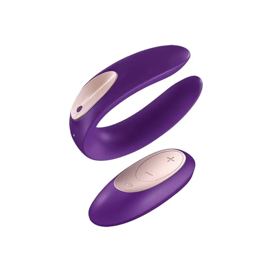Satisfyer Double Plus Remote Control Vibrator Purple - Sex Toys - Save 25% - Fast Shipping - United Kingdom Stoke-on-trent