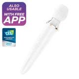 Satisfyer Double Wand-er White Incl. Bluetooth and App - Save 10% - White Incl. - Fast Shipping - Vibrator United Kingdom Stoke-on-trent