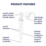 Satisfyer Double Wand-er White Incl. Bluetooth and App - Save 10% - White Incl. - Fast Shipping - Vibrator United Kingdom Stoke-on-trent