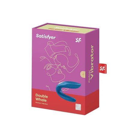 Satisfyer Double Whale Vibrator Blue - Sex Toys - Save 25% - Fast Shipping - United Kingdom Stoke-on-trent