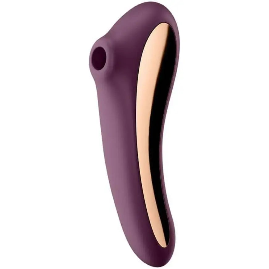 Satisfyer Dual Kiss - Burgundy - Save 15% - Fast Shipping - Vibrator United Kingdom Stoke-on-trent