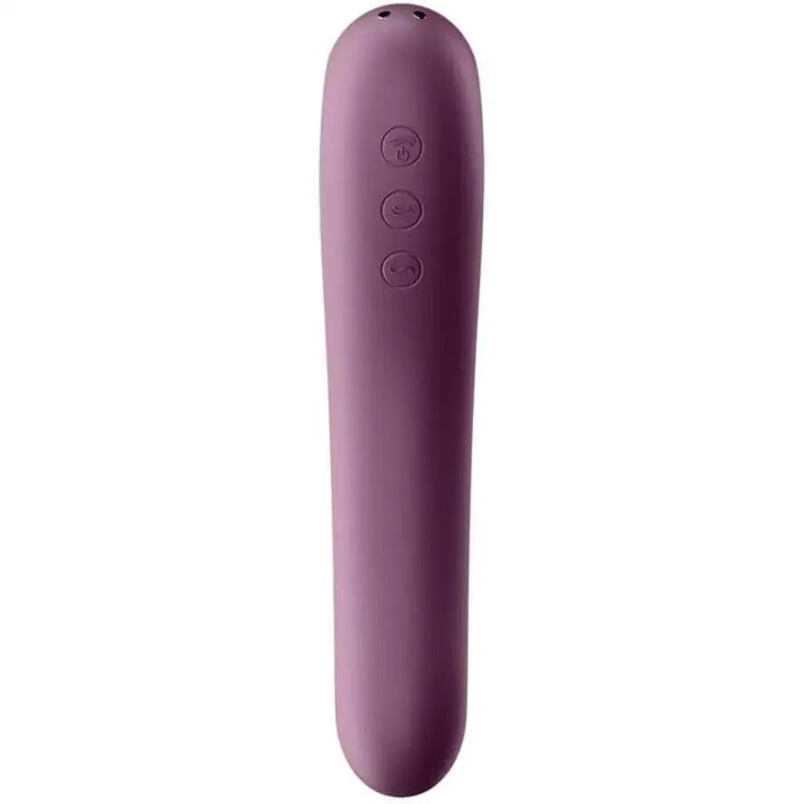 Satisfyer Dual Kiss - Burgundy - Save 15% - Fast Shipping - Vibrator United Kingdom Stoke-on-trent