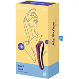 Satisfyer Dual Kiss - Burgundy - Save 15% - Fast Shipping - Vibrator United Kingdom Stoke-on-trent