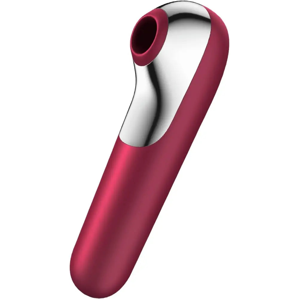 Satisfyer Dual Love App-controlled Air Pulse & Vibration Sex Toy – Red - Save 20% - App-enabled Clitoral Suction - Vibrator United Kingdom