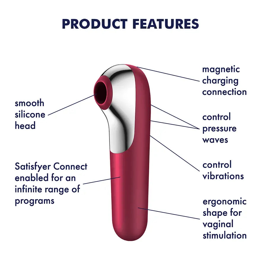 Satisfyer Dual Love Vibrator with Bluetooth and App Pink - Save 25% - with and - Fast - United Kingdom Stoke-on-trent