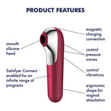 Satisfyer Dual Love Vibrator with Bluetooth and App Pink - Save 25% - with and - Fast - United Kingdom Stoke-on-trent