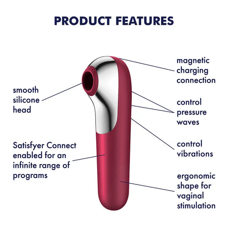 Satisfyer Dual Love Vibrator with Bluetooth and App Pink - Save 25% - with and - Fast - United Kingdom Stoke-on-trent