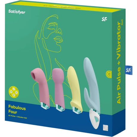 Satisfyer Fabulous Four - 4 Piece Set Rabbit G-spot Suction Vibrators for Women - G-spot - United Kingdom Stoke-on-trent