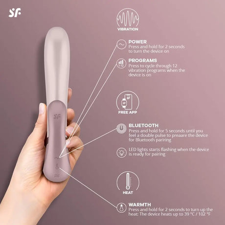 Satisfyer Heat Wave - Mauve - Save 10% - Fast Shipping - Vibrator United Kingdom Stoke-on-trent