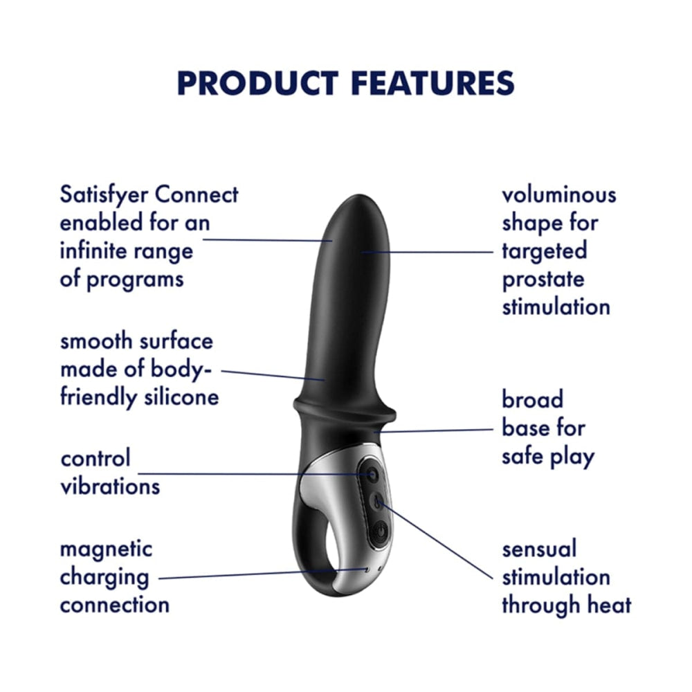 Satisfyer Hot Passion Anal Vibrator Black - Sex Toys