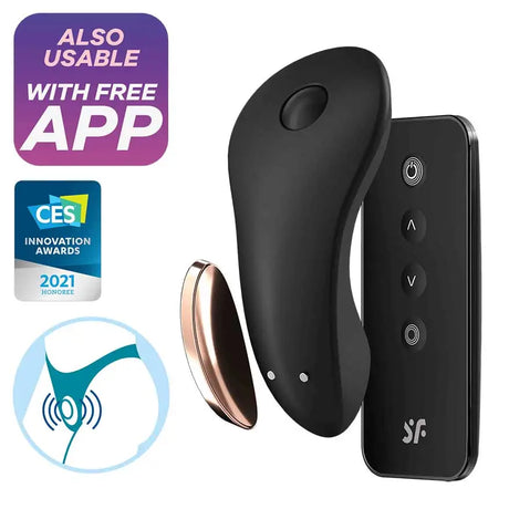 Satisfyer Little Secret Black Panty Vibe - Sex Toys - Save 25% - Fast Shipping - Vibrator United Kingdom Stoke-on-trent