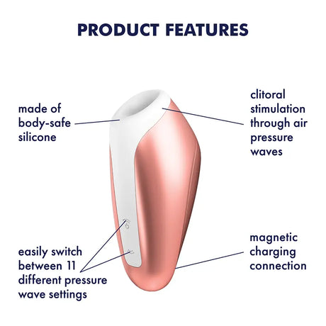 Satisfyer Love Breeze Air-pulse Clitoris Stimulator Copper - Save 30% - Air-pulse - Fast - Vibrator United Kingdom Stoke-on-trent