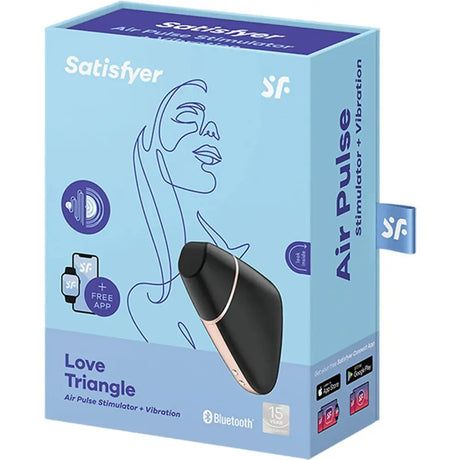 Satisfyer Love Triangle Stimulator Black - Sex Toys - Save 30% - Fast Shipping - Vibrator United Kingdom Stoke-on-trent