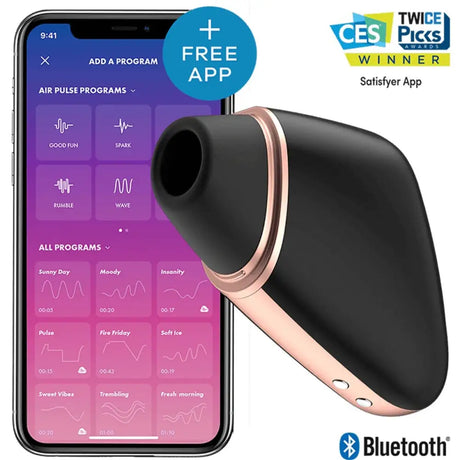 Satisfyer Love Triangle Stimulator Black - Sex Toys - Save 30% - Fast Shipping - Vibrator United Kingdom Stoke-on-trent